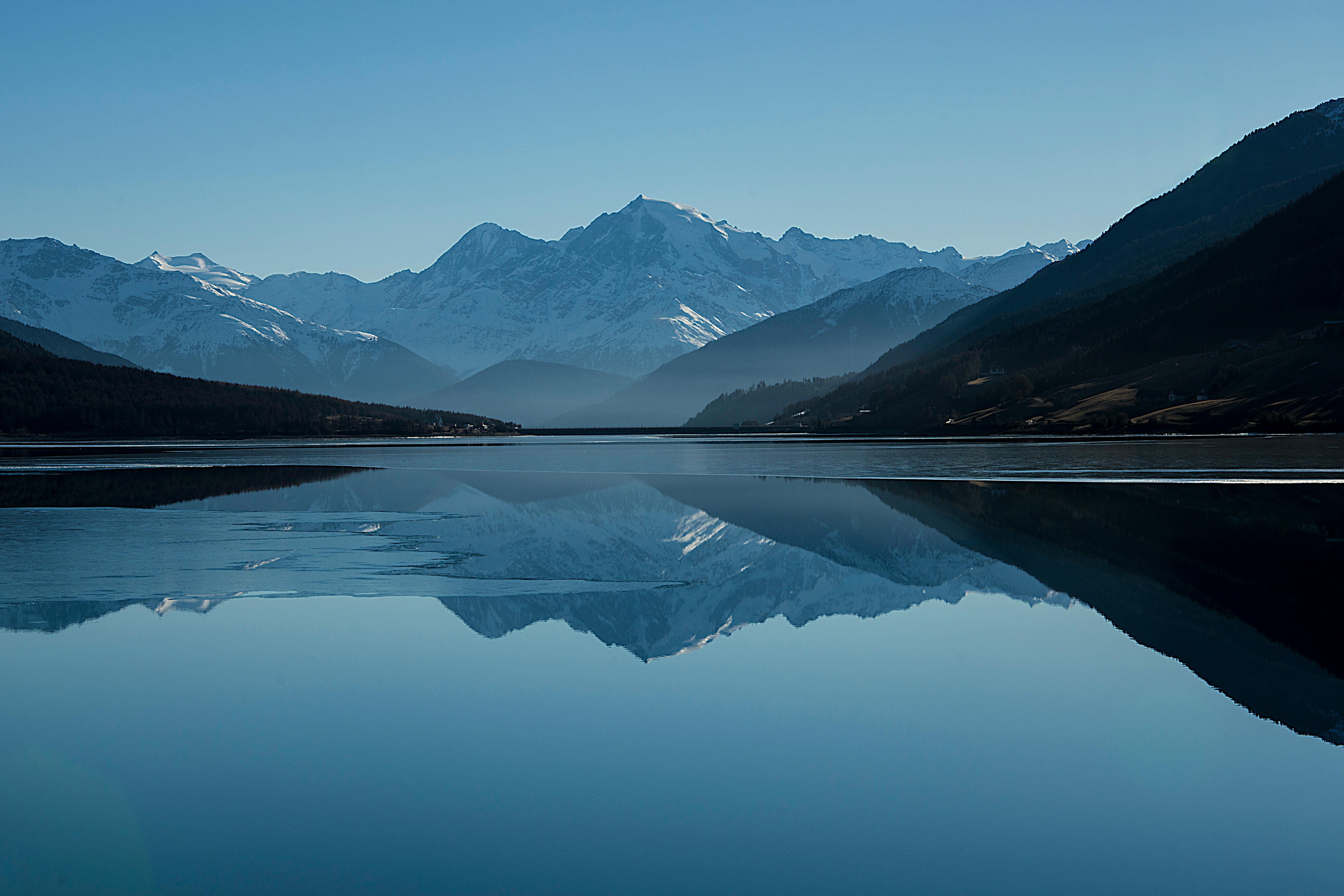 Wintry Mountain Landscape